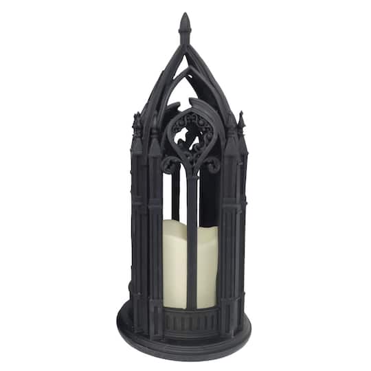 12.5" LED Black Cathedral Lantern by Ashland®